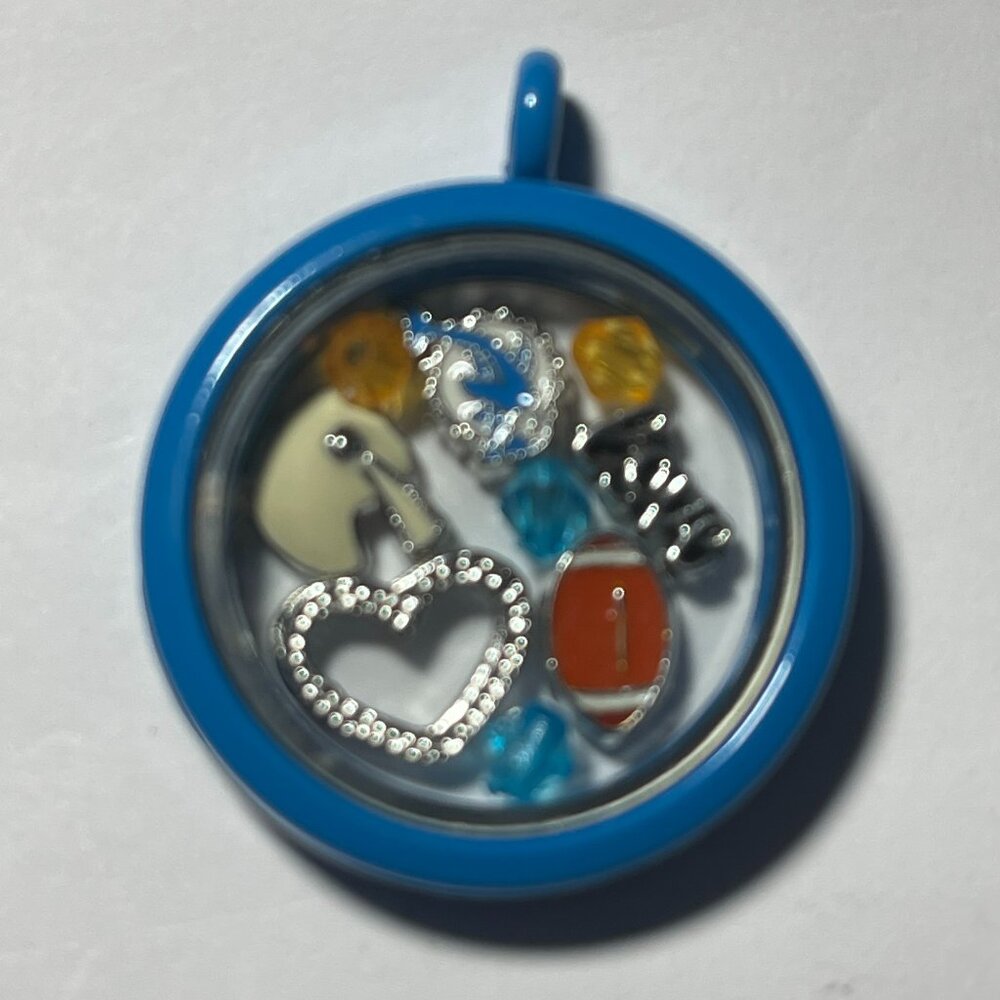 Miami Dolphins NFL Memory Charm Locket w/ 22 IN chain NEW
